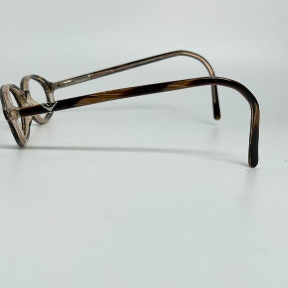 Valentino 5216 685 Striped Brown Oval Eyeglasses Frames 48-16 135 Italy H18802 - Picture 2 of 7